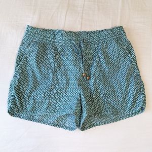 H&M Green Pocket Shorts size 8 Stretch Elastic Waist